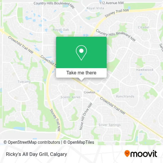 Ricky's All Day Grill map