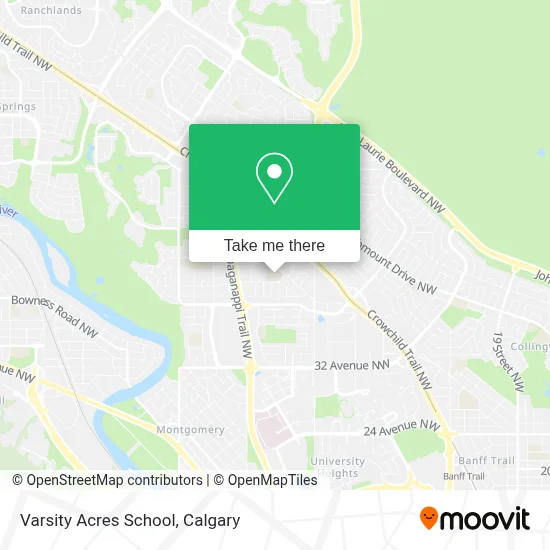 Varsity Acres School map