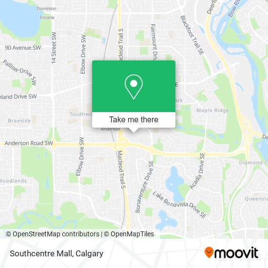 Southcentre Mall map