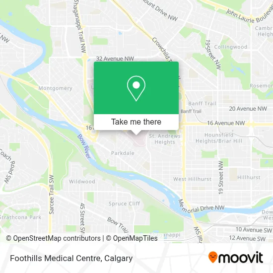 Foothills Medical Centre map