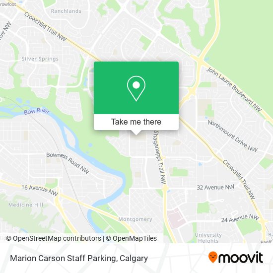 Marion Carson Staff Parking map