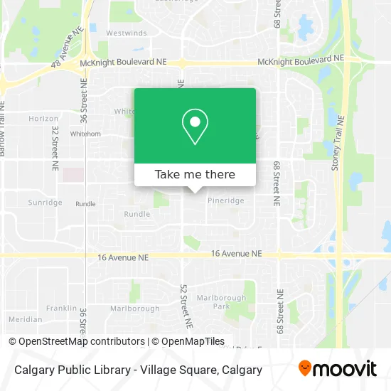 Calgary Public Library - Village Square map