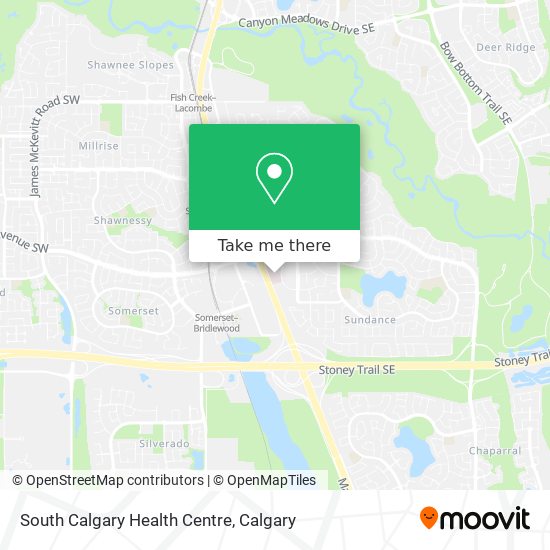 South Calgary Health Centre map