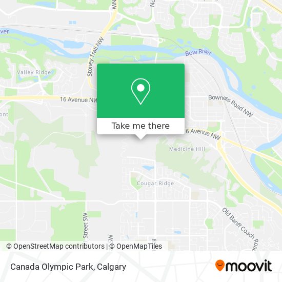 Canada Olympic Park map