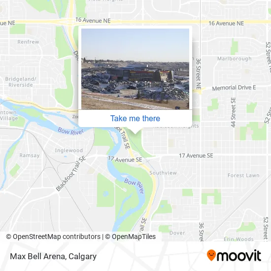 Max Bell Arena map