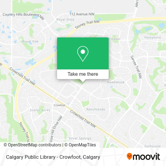 Calgary Public Library - Crowfoot map