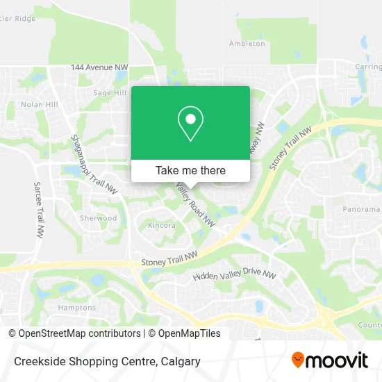 Creekside Shopping Centre map