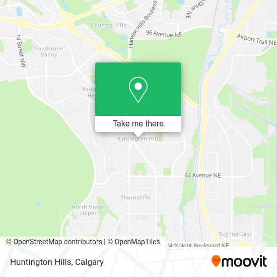 Huntington Hills map
