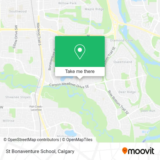 St Bonaventure School map