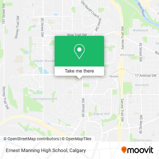 Ernest Manning High School map