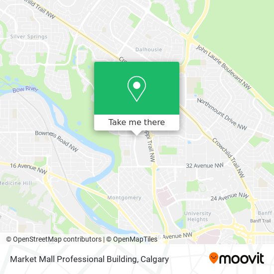 How to get to Market Mall Professional Building in Calgary by Bus or Light  Rail?