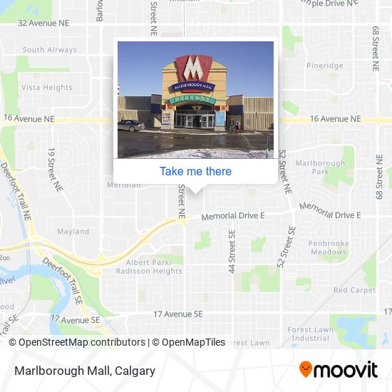 How to get to Marlborough Mall in Calgary by Bus or Light Rail?