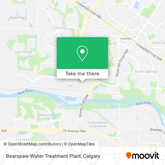 Bearspaw Water Treatment Plant map