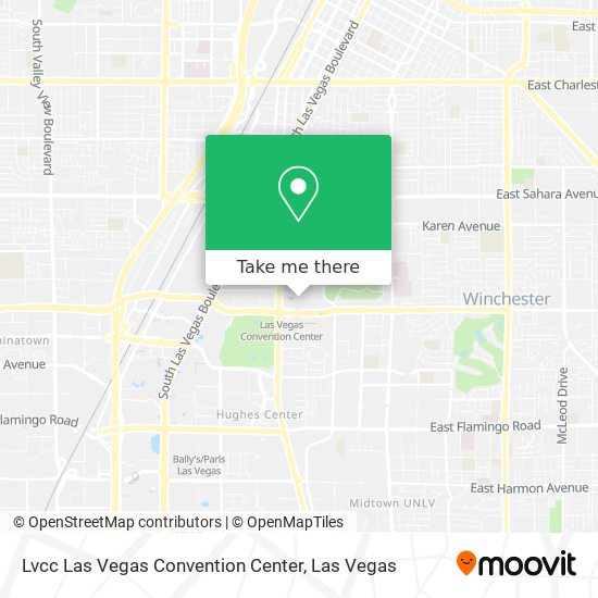 Mapa de Lvcc Las Vegas Convention Center