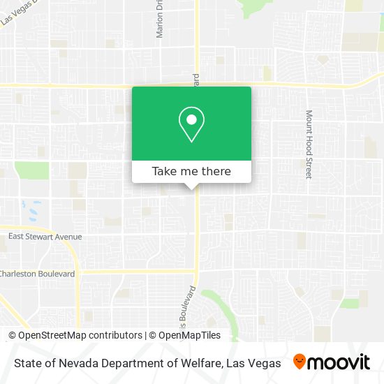 Mapa de State of Nevada Department of Welfare
