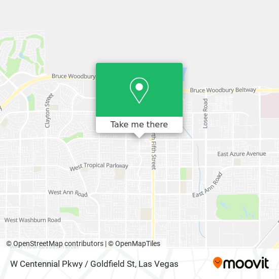 Mapa de W Centennial Pkwy / Goldfield St