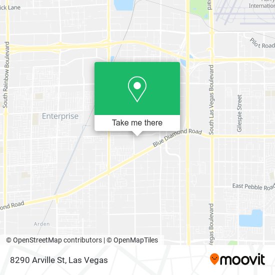 Mapa de 8290 Arville St