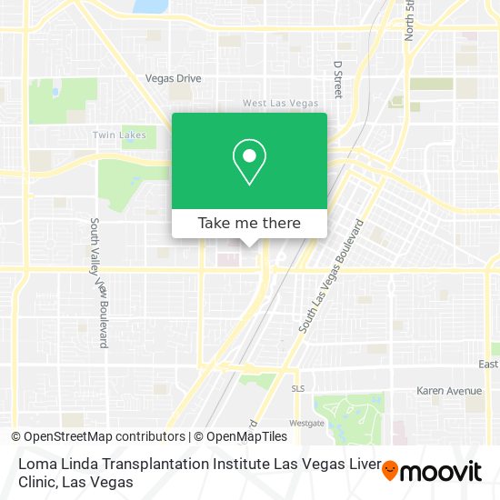 Loma Linda Transplantation Institute Las Vegas Liver Clinic map