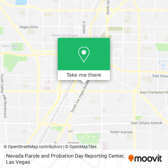 Nevada Parole and Probation Day Reporting Center map