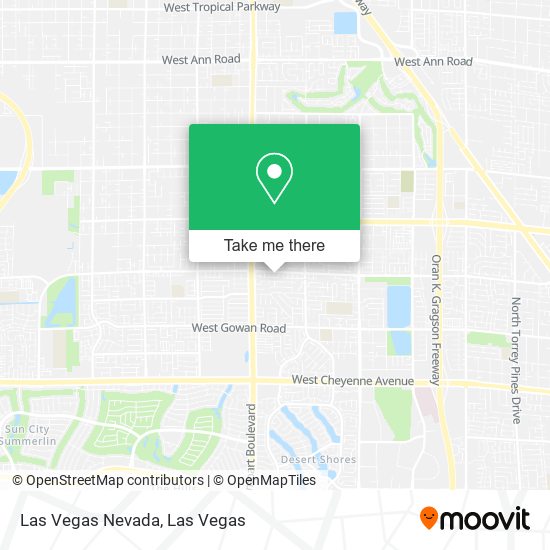 Mapa de Las Vegas Nevada