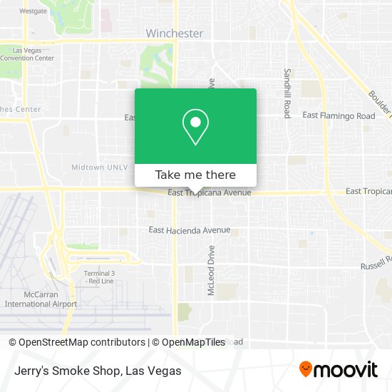 Mapa de Jerry's Smoke Shop