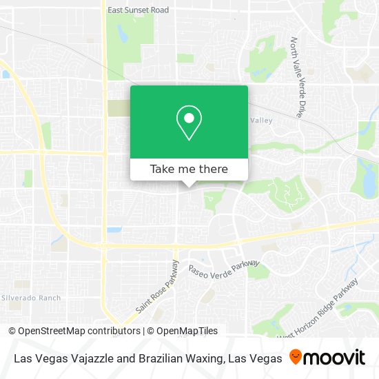 Las Vegas Vajazzle and Brazilian Waxing map
