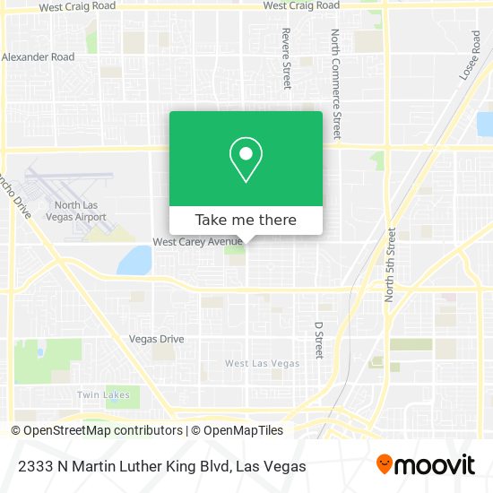 2333 N Martin Luther King Blvd map