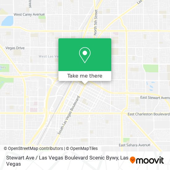 Stewart Ave / Las Vegas Boulevard Scenic Bywy map