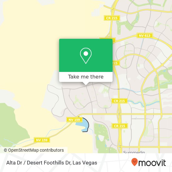 Alta Dr / Desert Foothills Dr map