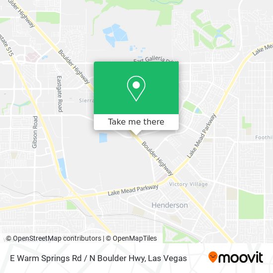 E Warm Springs Rd / N Boulder Hwy map