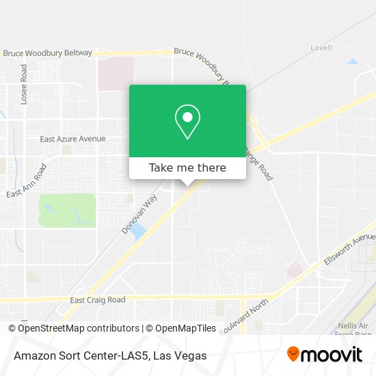 Amazon Sort Center-LAS5 map