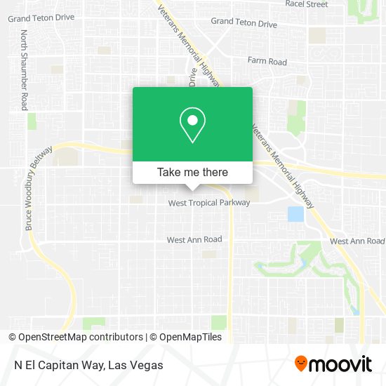 Mapa de N El Capitan Way