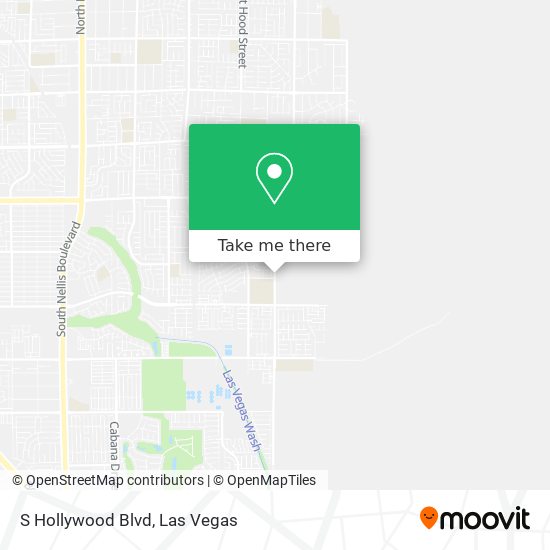 S Hollywood Blvd map