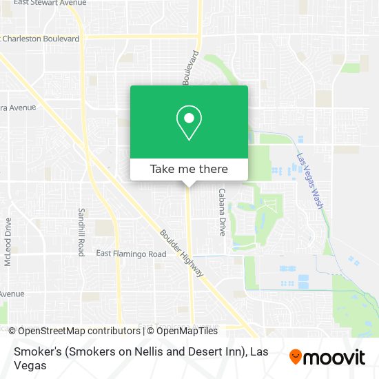 Smoker's (Smokers on Nellis and Desert Inn) map