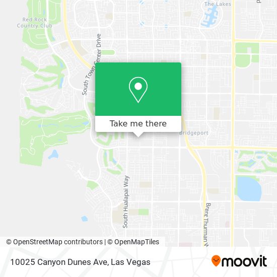 10025 Canyon Dunes Ave map