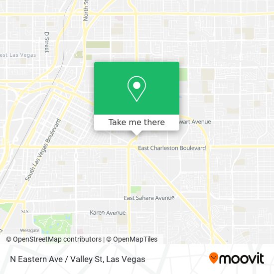 N Eastern Ave / Valley St map