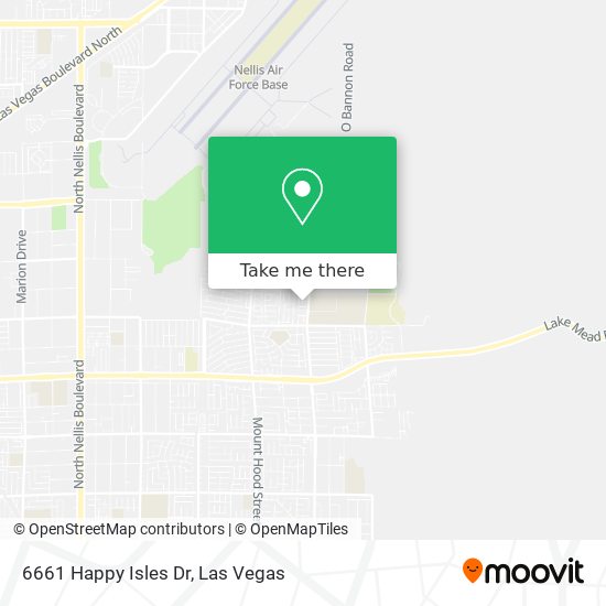 Mapa de 6661 Happy Isles Dr
