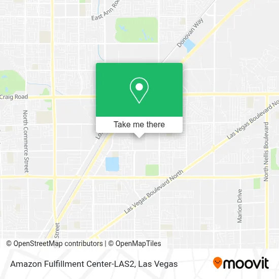 Amazon Fulfillment Center-LAS2 map