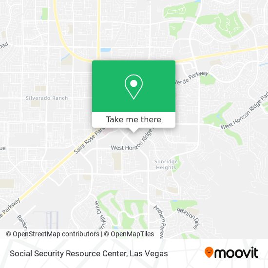 Mapa de Social Security Resource Center