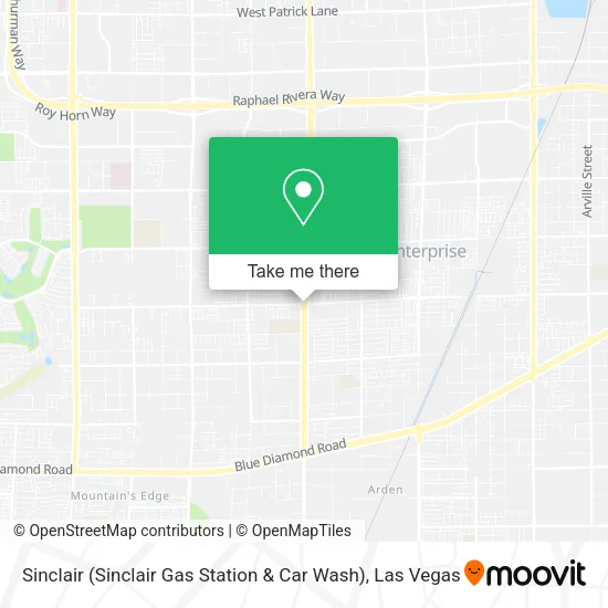 Sinclair (Sinclair Gas Station & Car Wash) map