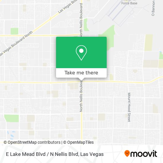 Mapa de E Lake Mead Blvd / N Nellis Blvd