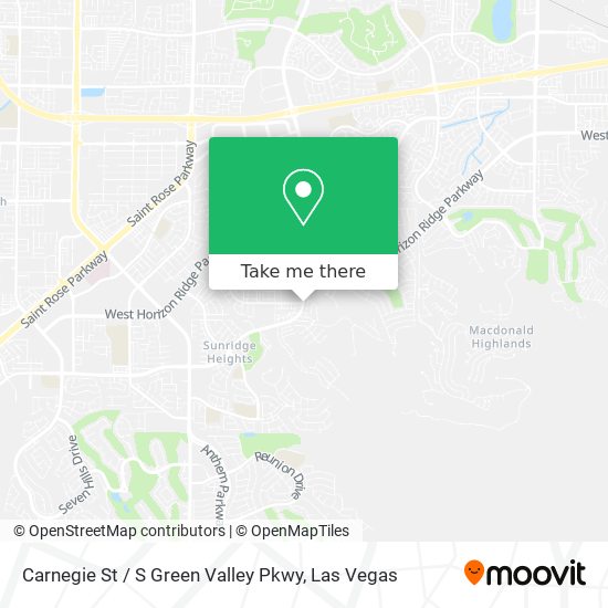 Carnegie St / S Green Valley Pkwy map