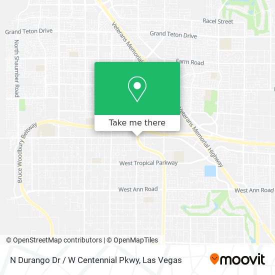 N Durango Dr / W Centennial Pkwy map