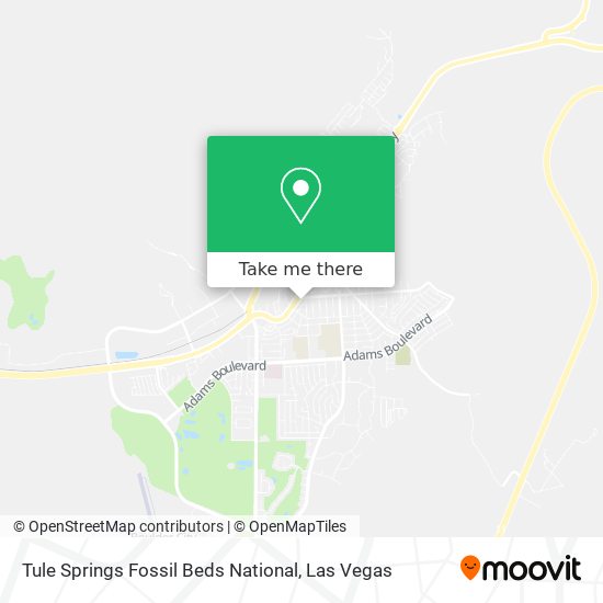 Tule Springs Fossil Beds National map