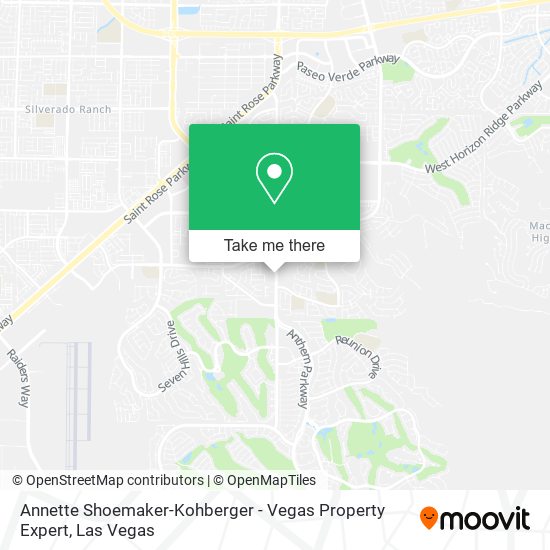 Annette Shoemaker-Kohberger - Vegas Property Expert map