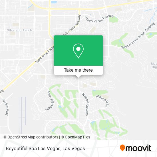 Mapa de Beyoutiful Spa Las Vegas