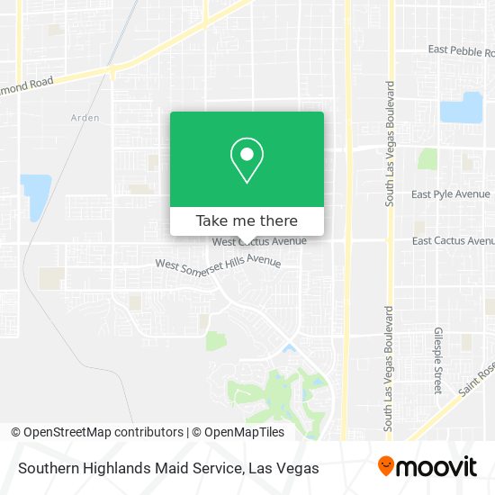 Mapa de Southern Highlands Maid Service