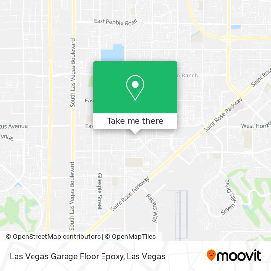 Mapa de Las Vegas Garage Floor Epoxy