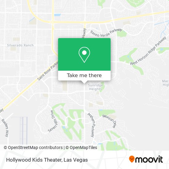 Hollywood Kids Theater map