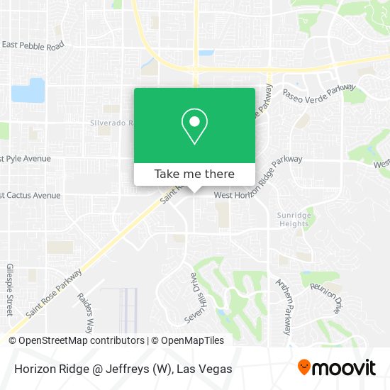 Horizon Ridge @ Jeffreys (W) map